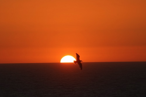 Sunset from the balcony