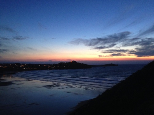 Walk back from Tolcarne Beach